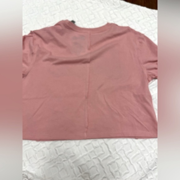 NWT 💖🌸 BARBIE rhinestones pink cropped top shirt - Picture 11 of 14